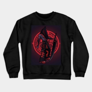 cybergoth pyramid head Crewneck Sweatshirt